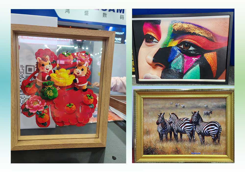 鸿盛数码乳胶打印方案广告环保应用样品展区